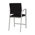 thumbnail image 3 of Newport Reception Waiting Room Healthcare 24.5" Hip Chair / Silver Steel / Black, 3 of 5