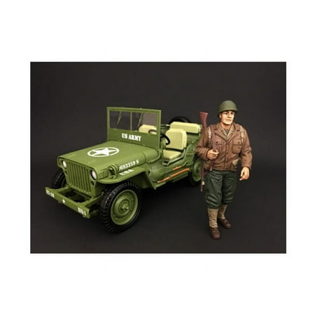Diecast US Army WWII Figure I For 1:18 Scale Models by American Diorama