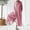 Pink, variant on Womens Pants,New Women's Long Sleeved Solid Cotton Linen Loose Bodysuit