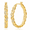 Gold-30mm, variant on YOUNGYUE Silver Hoop Earrings for Women, Hypoallergenic Large Twisted Hoop Earrings, Cubic Zirconia