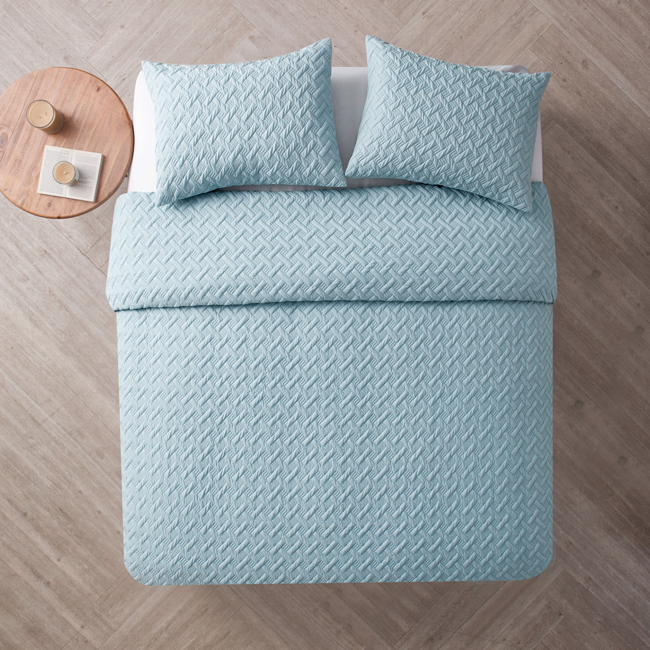 VCNY Home Nina II 3-Piece Blue Geometric Comforter Set, King, Adult, Unisex