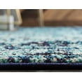 thumbnail image 3 of Rugs.com Fleur Collection Rug – 6 Ft Runner Blue Medium-Pile Rug Perfect For Hallways, Entryways, 3 of 9