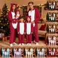 thumbnail image 2 of FUZHIQ Family Pajamas Matching Sets Winter Fuzzy Xmas Pjs Cute Holiday Flannel Sleepwear Christmas Onesie, 2 of 7