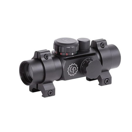 - CenterPoint Optics 1x25mm Red and Green Multi-Reticle Sight with 4 Reticle Styles, 72602