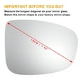 thumbnail image 3 of Reemplazo de vidrio de espejo retrovisor derecho calefaccionado blanco único para MAZDA CX5 2011-2017, 3 of 6