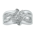thumbnail image 2 of STERLING SILVER 0.03 CTTW WHITE DIAMOND FASHION RING, 2 of 3