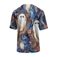thumbnail image 5 of Halloween Shirts Mens Short Sleeve Funny Halloween Graphic Tees Crewneck Pumpkin Print Halloween Tops Shirt for Men, 5 of 5