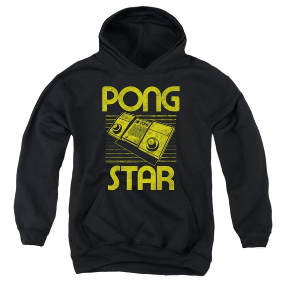 Atari Star Youth Pullover Hoodie Sweatshirt Black