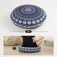 thumbnail image 4 of 32 inches Meditation Floor Cushion for Adults, Round Large Thick Floor Pillow, Memory Foam Filling, Navy Blue, 4 of 8