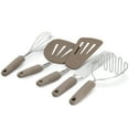 thumbnail image 2 of Oster Newcrest 5 Piece Prep and Cook Kitchen Tool Set in Taupe, 2 of 6