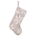 thumbnail image 1 of Naiovety Calcetines de Navidad de copo de nieve de peluche Calcetines de decoración de Navidad de copo de nieve de peluche Calcetines de copo de Kits de decoración para fiestas gris claro Naiovety HA027647-02, 1 of 1