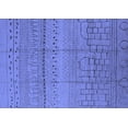 thumbnail image 1 of Ahgly Company Indoor Rectangle Solid Blue Modern Area Rugs, 2' x 4', 1 of 4
