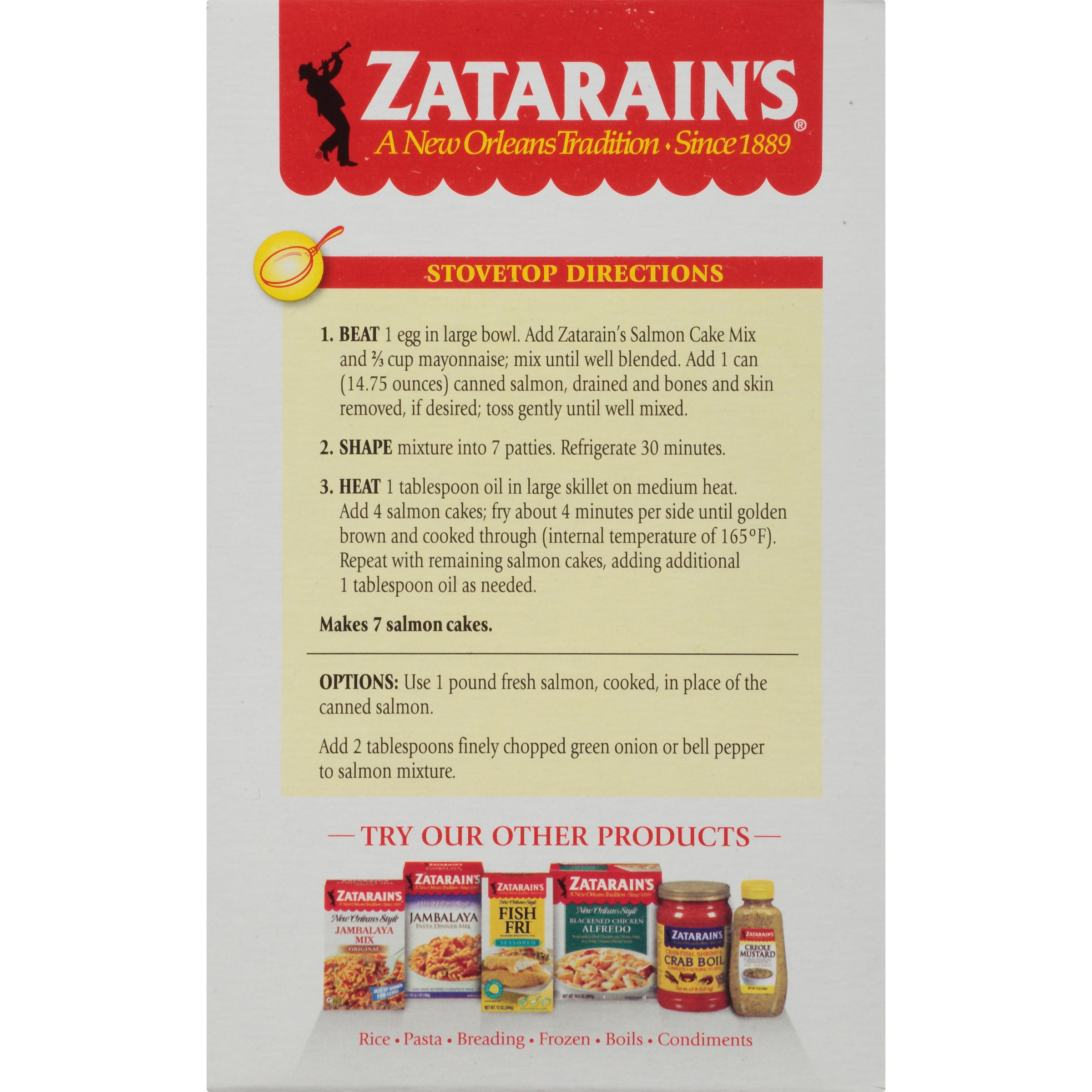 Zatarain's salmon cake mix Clearance