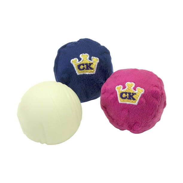 Chew King Dog Toy Medium Fetch Ball Medley (3Pack)
