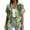 Hawaiian Snake Skin 2, variant on Womens Hawaiian Shirt Snakeskin Print Button Down Short Sleeve Beach Shirt Fashion Summer Tops for Party Streetwear
