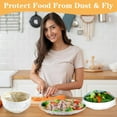thumbnail image 4 of 300pcs Reusable Elastic Stretch Fresh Keeping Covers,Household Leftovers Fresh-keeping Food Grade Disposable Cling Film Fresh-keeping Bags,Bowl Covers for Bread Proofing, 4 of 12