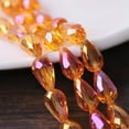 thumbnail image 3 of U8MO 10pcs 18x12mm Teardrop Faceted Crystal Glass Losse Beads Bulk Wholesale Lot-111# Rose Green, 3 of 6