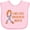 AD-Pink, variant on Inktastic Limb Loss Awareness Prosthetic Leg and Arm Orange Ribbon Boys or Girls Baby Bib