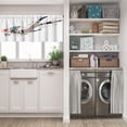 thumbnail image 5 of LALILO Kitchen Curtain Valance Floral Bohemian Deer With Rod Pocket Window Curtain 52"x 18" Set of 2, 5 of 5