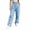 Blue, variant on Oksale Womens Petite Sweatpants with Pockets Elastic Drawstring Waisted Straight Leg Sweat Pants Comfy Moisture Wicking Loose Gym Pants for Fall Black M