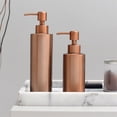 thumbnail image 3 of Botella de loción de acero inoxidable minimalista moderna, botella dispensadora for el hogar, botella de prensa de metal for baño, botella de gel de ducha, 3 of 4