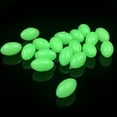 thumbnail image 3 of 100Pcs Oval Luminous Glow in Dark Rig Beads Sea Fishing Lure Floating Tackles, 3 of 6