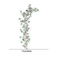 thumbnail image 3 of Darzheoy 5.7FT Artificial Rose Vine Fake Flower Garland Fake Silk Rose Hanging Vine for Wedding Party Background Arch Garden Background Decoration, 3 of 6