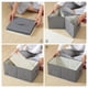thumbnail image 3 of Caja de almacenamiento con asa lavable de gran capacidad, contenedores de tienda, cajas para el hogar de Color sólido, ropa interior para Almacenamiento y organización del hogar 50x40x29cm Gris Cateissary HA077307-04, 3 of 6