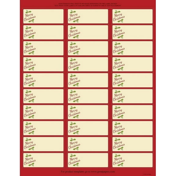 Great Papers! Gift Package Gift Package 30-Up Address Label 5 sheets/150 Labels, 1" x 2.625" (2014072)