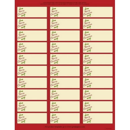 Great Papers! Gift Package Gift Package 30-Up Address Label 5 sheets/150 Labels, 1" x 2.625" (2014072)