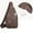 Brown, variant on HBBKVI PU Leather Chest Bag Chest Bag Fabric Material Crossbody Bag Sports Chest Bag Portable Multi Pocket Storage