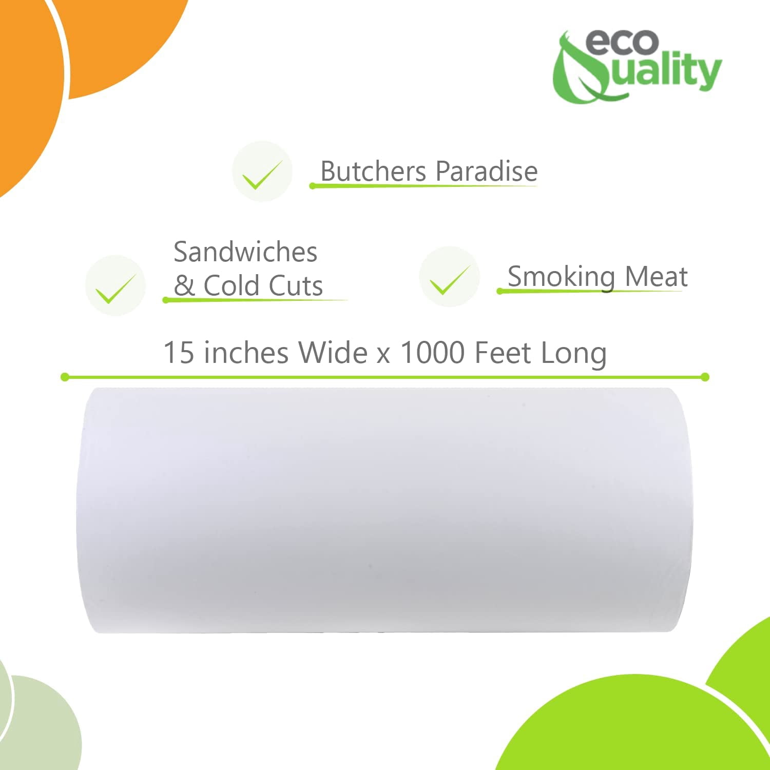 Coated Butcher Paper 15 inch x 1000 FT - Coated Food Service 