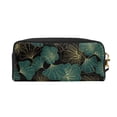 thumbnail image 2 of YFYANG Leather Portable Travel Small Makeup Bag, Multifunctional Storage Bag, Ginkgo Leaf Texture Pattern Cosmetic Bag, 2 of 4