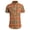 Orange, variant on WREESH Men's Casual Button Down Shirts Plaid Short Sleeve with Turn-Down Collar a Pocket-Enhanced Men's Summer Top Khaki