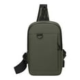 thumbnail image 2 of Hovmgk Lightweight Sports Chest Bag, Small Casual Shoulder Backpack, Multi-Pocket Storage for Phone, Wallet, Keys, Waterproof, Perfect for Travel, Black/Gray/Blue, 2 of 3