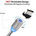 thumbnail image 2 of serony 1m Magnetic Braided Charging Cable for Android Charging Line Portable Charger Cord Replacement, 2 of 9