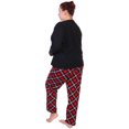 thumbnail image 4 of Angelina Women's Kangaroo Pocket Shirt Top with Flannel Pants Pajama Set, 4 of 5