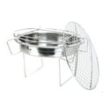 thumbnail image 4 of Gril Barbecue Rond en Acier Inoxydable Mini Pliable, Gril Hibachi Rond Écologique Portable au Charbon avec Grille de Cuisson,, 4 of 5
