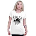 thumbnail image 4 of Solve Pi Math Geeky Nerdy Funny Smart Womens Slim Fit Graphic Tee Brisco Brands L, 4 of 5