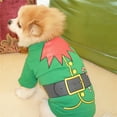 thumbnail image 4 of CSCHome Christmas Dog Shirts Cotton T-Shirt Pet Clothes Cute Dog Christmas Clothing 4 Size, 4 of 5