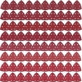 thumbnail image 1 of Paquete de 80 triángulos abrasivos de gancho y bucle de 6 agujeros 40/60/80/120/180/240/320/400 triángulo de lijado para lijar y pulir, 1 of 5