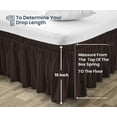 thumbnail image 5 of SGI Bedding 21 Inch Wrap Around Bed Skirt | Microfiber Bed Skirt | Fade Resistant, Wrinkle Free, Anti-static, Decorative, Extra Storage Space, Clutter-Free | Queen, Chocolate, 5 of 8