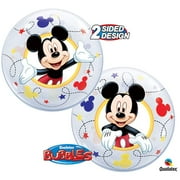 12 inch Bubble - Mickey (Air-Fill Only) Pack Of 10 Qualatex Bubble Balloon - Party Supplies Decorations