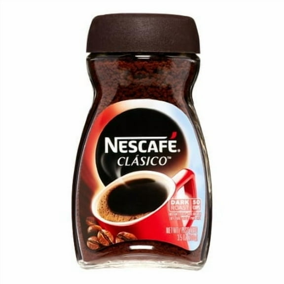Nescafé Clasico Pure Instant Coffee 3.5 oz (Pack of 16)