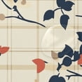 thumbnail image 4 of Yayeee Shower Curtain with Hooks 72"x72" Waterproof Fabric Bathroom Hanging Decor, Beige Leaves Plaid, 4 of 5