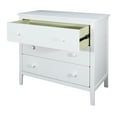 thumbnail image 4 of Kaivan 3 Drawers Dresser, Solid Wood Dresser of Drawers with Storage for Bedroom, White Finish, 4 of 11