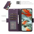 thumbnail image 6 of Wallet Case for Google Pixel 8 with [RFID Blocking] Card Holder Kickstand with Lanyard,Magnetic Clasp PU Flip Leather Shockproof Full-body Phone Case for Google Pixel 8,Darkpurple, 6 of 7
