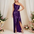 thumbnail image 2 of XIYON Dresses For Women Off Shoulder Sequin Dress Sleeveless Slit Backless Dress Going Out Dresses, 2 of 6