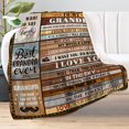 thumbnail image 2 of Grandpa Gifts - Grandpa Gifts for Grandparents Day, Birthday Gifts for Grandfather Soft Flannel Blanket, Great Grandpa Gift from Grandchildren for Grand Parents Day, Best Papa Gifts 60x 50, 2 of 6