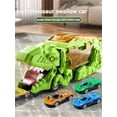 thumbnail image 1 of Camión contenedor de deformación de dinosaurio 3 en 1 para niños, Tyrannosaurus Rex, pista plegable portátil, almacenamiento de transporte deslizante, 1 of 6